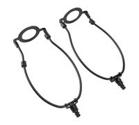 ZASCHMOY Kit Supporto per Arpa per Paralume Regolabile da 2 Pezzi con Base Luminosa E26, Supporti per Paralume in Metallo Premium per Lampade da Tavolo e da Terra, Finitura Dorata (BLACK)