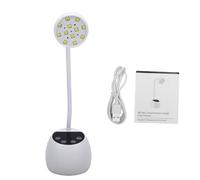 ZASCHMOY Lampada per Unghie Ricaricabile, Lampada per Asciuga Unghie a LED 36 W con Touch Screen con Sensore Intelligente Timer 1 a 4 Marce, Collo di Cigno Flessibile a 360 Gradi, per la (WHITE)