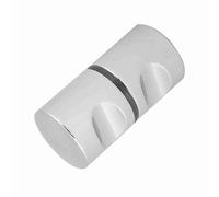 ZASCHMOY Le Manopole per Maniglie per Porte Doccia Cromate in Lega di Alluminio Sono Adatte per Porte Doccia in Vetro e per ufficio. Sono Disponibili Tre Moderni Accessori per la casa. (Lega di