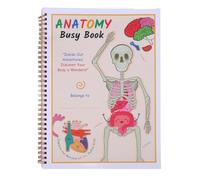 ZASCHMOY Libro di Anatomia del Corpo Umano per Bambini Piccoli, Giocattolo Interattivo per L'apprendimento in età Prescolare con Numeri, Colori, Lettere, per attività Educative di