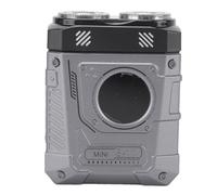 ZASCHMOY Mini Tagliacapelli Elettrico - Strumento Barba Compatto e Portatile Senza Fili con Batteria 400 MAh per la Cura dei del Viso - Ideale per Viaggi e Ritocchi Rapidi (Argento Nero)