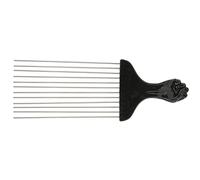 ZASCHMOY Pettine di Capelli in Metallo Professionale per Capelli Ricci Spessi - Manico in Plastica Ergonomica | Tagli di Salonti di Detalano e Stile