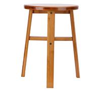 ZASCHMOY Piccole Sgabelli di bambù Multiuso - Panca a Seggiolino Basso e Sedili per Bambini per Casa, Soggiorno, Bagno o Giardino - Design Naturale, Robusto e Pieghevole (Sgabello Tondo Medio in