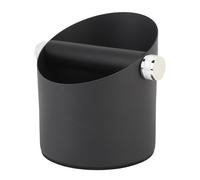ZASCHMOY Pulizia Efficiente in Acciaio Carbone Piccolo Cassetta per il caffè - Caffettiera Bidone dei Rifiuti per la Casa, Bianco, Resistenza Al Calore e Facile Manutenzione (BLACK)