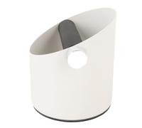 ZASCHMOY Pulizia Efficiente in Acciaio Carbone Piccolo Cassetta per il caffè - Caffettiera Bidone dei Rifiuti per la Casa, Bianco, Resistenza Al Calore e Facile Manutenzione (WHITE)