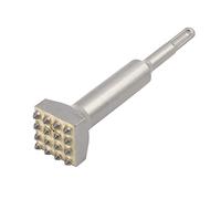 ZASCHMOY Punta per Scalpello a Martello Elettrico 16 Denti Acciaio Premium per Irruvidimento di Superfici con Scalpello per Costruzioni Pesanti per Ponti di Piastrelle per Pareti