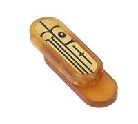 ZASCHMOY Push Meccanico Slider Magnetica Punta di Dito del Dito per il Sollievo Dallo Stress - Slider di Decompressione in Ottone e PEI - Accoglienza di Ansia Portatile per la Stazione di Casa (ambra)