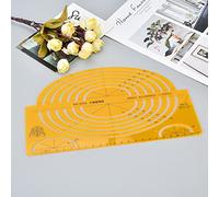 ZASCHMOY Righello Modello di Disegno di Progettazione Architettonica Durevole e Multifunzionale - Forme Geometriche in Plastica di Alta qualità per Misurazioni, di Architettura e di Ingegneria (4352)