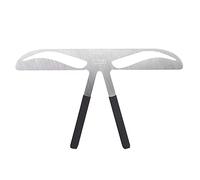 ZASCHMOY Righello per Sopracciglia, 4 di Stencil con Materiale in Acciaio Inossidabile e Design di Posizionamento a 3 Punti, per Akinami in Stile Europeo Standard Classico (fronte classica)