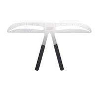 ZASCHMOY Righello per Sopracciglia, 4 di Stencil con Materiale in Acciaio Inossidabile e Design di Posizionamento a 3 Punti, per Akinami in Stile Europeo Standard Classico (Sopracciglia ondulate)