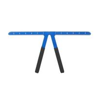 ZASCHMOY Righello per Sopracciglia, Strumento Riutilizzabile per Modellare le Sopracciglia con Coda Pieghevole per un Posizionamento Accurato, Simmetriche Perfette e Trucco (BLUE)