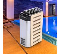 ZASCHMOY Riscaldatore di Stufa Sauna in Acciaio Inossidabile da 3kW con Controllo Interno per Riscaldamento della Sala Sauna - Equipaggiamento di Riscaldamento Compatto Ed Efficiente a 220 V
