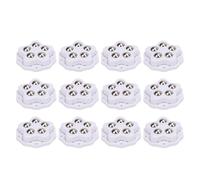 ZASCHMOY Ruote per Incantatore Autoadesivo da 12 Pezzi Pesanti con Cuscinetti dei Freni - Ruote di Mobili Rotanti a 360 Gradi per Elettrodomestici, Libreria, Comodino e Fioriere, (WHITE)