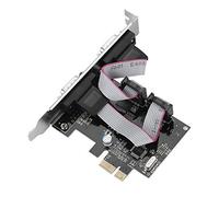 ZASCHMOY Scheda Adattatore Convertitore Porta Seriale da PCI-E a a 2 Porte - Supporta Plug and Play, Trasferimento Dati Ad Alta velocità Fino a 250k/sec, Compatibile con //MAC