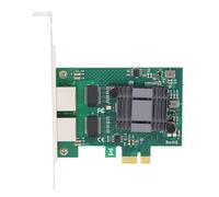 ZASCHMOY Scheda di Rete Gigabit a Doppia Porta Ad Alte Prestazioni PCIE X1 con un'efficace Dissipazione del Calore per Chipset 82575 Compatibile con, Red Hat, FreeBSD
