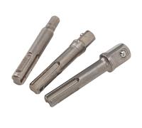 ZASCHMOY Set di 3 Adattatori per Bussole SDS Plus da 1/4" 3/8" 1/2" Punte da Trapano a Percussione, Acciaio Al Cromo Vanadio di Alta qualità, Perfette per Utensili Elettrici