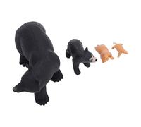 ZASCHMOY Set di Figurine del Modello di Ciclo di Vita Orso Educativo con Materiale in PVC Sicuro per l'apprendimento Interattivo e la Decorazione Domestica o Scolastica