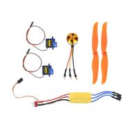ZASCHMOY Set Motore Brushless A2212 2200KV con ESC 30A, Servo 9G Ed 6035 per Aerei RC - Pacchetto Completo per Aerei 400-450 (#1)
