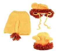 ZASCHMOY Simpatico Costume da Leone per Foto per Bambino | Costume Fotografico per Bambini in Cotone di Alta qualità | Non Tossico, Facile da Lavare | Ideale per Fotografie di Neonati, Feste,