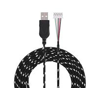 ZASCHMOY Sostituzione del Cavo USB per il Mouse Kana con Materiale Intrecciato, Lungo 2,2 Metri, e Arancione (#2)