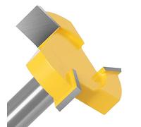 ZASCHMOY Spoilboard Fresa per Superficie 3 Ali Lastra Appiattimento Legno Ad Alta Precisione Pialla la Lavorazione del Solido MDF Compensato Acciaio Legato Gambo da 1/2 Pollice