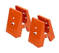 ZASCHMOY Staffa per Cavalletto da 2 Pezzi in Acciaio Laminato a Freddo con Bloccaggio Antiscivolo, Design Cavo per la Lavorazione del Legno - Staffa di Supporto in Metallo Robusta con Angolo di