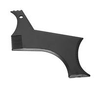 ZASCHMOY Strumenti per Modellare la Barba, Modello per Styling in Plastica Nera per Scollatura, Basette, Pizzetto, con Foro per Appendere nel Bagno