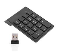 ZASCHMOY Tastierino Numerico, Tastierini Numerici Tastierino Numerico per Laptop Tastierino Contabile Finanziario a 18 Tasti da 2,4 GHz Mini Tastiera Digitale Wireless USB per PC/desktop