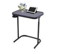 ZASCHMOY Tavolo Laterale del Divano, Tavolo Sovrano Pieghevole TV Vassoio, Regolamenti a 3 Altezza Tabletop Magnetica, per Soggiorno in Camera da Letto, 18,9x13.78 Pollici