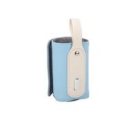 ZASCHMOY Termostato di Isolamento Portatile per Baby Biberon USB per Viaggi - Coperchio PU in Microfibra Rosa | Riscaldatore di Bottiglie da Alimentazione per Bambini con Ricarica USB e Auto (BLUE)