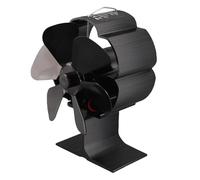 ZASCHMOY Ventilatore per Stufa Alimentato a Calore 6 Pale Ventilatore per Stufa per Camino in Lega di Alluminio a Risparmio Energetico Silenzioso a Prova di Alta Temperatura