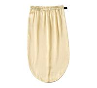 ZASCHMOY ZASCHMOY Cuffia Notte Regolabile in Seta Elastica Dopo il Parto, Cura dei Capelli, per Donna, con Charmeuse in Seta di Gelso, Spessore 16 Mm, Lunghezza 58 Cm, Larghezza 33 Cm (Beige Grigio)