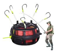 Zasdvn Ami da | Gabbia per esche come trappola per ami da trota durante la | Reverse Bottom Rig Feeder Rig per acqua salata e al pesce gatto