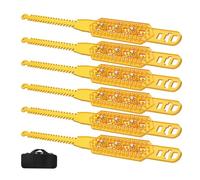 Zasdvn Catene da Neve per SUV | Catene Da Neve Antiscivolo 6 Pezzi - Copriruota Con Serraggio Automatico | Per Inverno Ghiaccio Terra Urbana Campagna Montagna Camion Berlina SUV Autocaravana