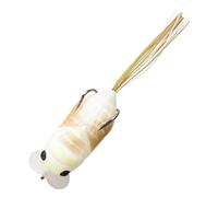 Zasdvn Esca per pesca cicale, esca per pesci neri | Gancio doppio 65 mm realistico per acqua salata - Piccola acqua - Coda - Jigs esca d'acqua