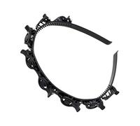 Zasdvn Fascia per capelli doppia frangia - Clip professionale per frangia intrecciata, elegante strumento per capelli doppio strato per donne e ragazze per la festa della mamma