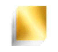 Zasdvn Fogli di Lamina da Embossing - 5 Pezzi A Doppia Faccia 30x30 Cm | Set di Fogli per Embossing in Oro - per Artigianato Riciclo Artistico Lavorazione dei Metalli Creazione di Carte Casa Scuola