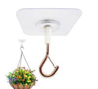 Zasdvn Gancio adesivo da soffitto, gancio autoadesivo senza fori, forte gancio adesivo con chiusura di sicurezza per lanterna