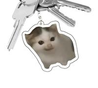 Zasdvn Gatto Portachiavi Ciondolo - Ciondolo Portachiavi Cucciolo In Acrilico, da Collezione Ornamento Moda Personaggio Animale per Ragazzi Adulti Coppie Amiche Borsa Zaino Scuola