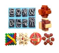 Zasdvn Giochi Rompicapo,Sblocca il Giocattolo Rompicapo Intellettuale | Giocattoli Logici Intellettuali,Per Sviluppo Pratico Delle Abilità Crescita Logica Apprendimento Precoce Aula Scuola Casa