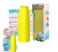 Zasdvn Gioco Di Tazze Impilabili | Giocattolo da Impilare ad Incastro - Coppe Interattive per Impilamento | per lo Sviluppo delle Capacità Motorie Fini di Bambini, Adulti e Bambini Piccoli in Aula