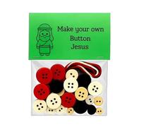 Zasdvn Kit Per La Realizzazione Di Decorazioni Natalizie Con Bottoni | Decorazioni Festive E Religiose Per Le Feste - Kit Per Decorare L'Albero Di Natale Con Bottoni | Per Donne Famiglia Amici Bambini