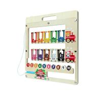 Zasdvn Labirinto Magnetico con Colori e Numeri, Gioco Educativo per la Motricità Fine, Gioco di Abbinamento e Conteggio, per Bambini 2 Anni, Idea Regalo per Viaggi in Auto