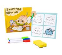 Zasdvn Libro di formazione per il controllo della penna, cartella di lavoro per il monitoraggio della penna, attività di apprendimento in età prescolare, giocattolo da disegno per bambini 3 anni