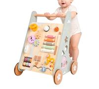 Zasdvn Passeggino in Legno per Bambini,Giocattolo Educativo Con Rotolamento Liscio E Silenzioso,Spingitore in Legno per Bambini - Per Praticare A Camminare Per E Ragazzi In Ambiente Domestico