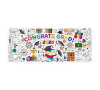 Zasdvn Poster da colorare finale | 2026 poster da colorare per la laurea scolastica, 76 x 183 cm, grande coperta colorata, per scuola, asilo, scuola materna, casa, feste, riunioni e la parete