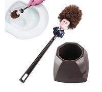 Zasdvn Scopino, Emmanuel Macron Brosse WC Brosse De Toilette, Scopino WC del Presidente francese, Divertente, creativo Scopino WC Con Base Per Bagno WC Pulizia
