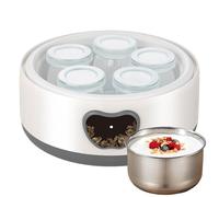 Zasdvn Yogurtiera, Controllo Regolabile Di E Temperatura Da 1,2 Litri Elettrodomestici Da Cucina, Yogurtiera Elettrica Portatile, Per Casa Colazione Spuntini Alimentazione Sana Famiglia Frutta E