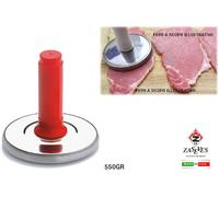 Zaseves Batticarne Inox Gr.550 Manico Plastica 96