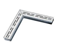 ZASEZOD Canalina Scarico Acqua Piovana Acciaio Inossidabile 304, Griglia di Drenaggio Canale, Canaletta Scolo Acqua per Balcone, Terrazzo, Giardino(B -250X50X50mm)